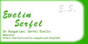 evelin serfel business card